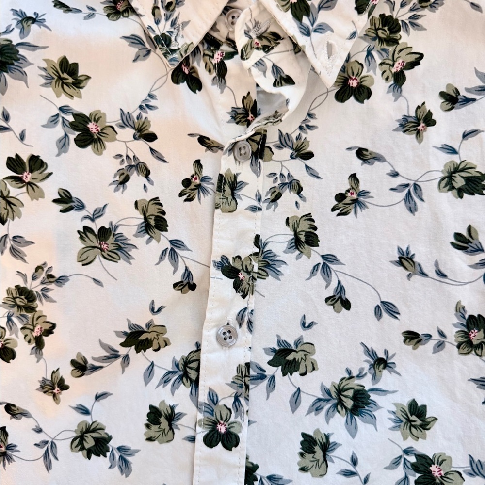 Denim & Flower Green Floral Men's Shirt